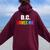 Washington DC Gay Pride Lgbt Rainbow Love Dc Lesbian Women Oversized Hoodie Back Print Maroon
