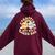 Wave Groovy Happy Earth Day 2024 Make Earth Day Every Day Women Oversized Hoodie Back Print Maroon