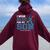 I Wear Blue For My Son Autism Awareness Month Mom Dad Women Oversized Hoodie Back Print Maroon