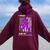 I Wear Purple For My Mom Mother Pancreatic Cancer Awareness Women Oversized Hoodie Back Print Maroon