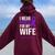 I Wear Purple For My Wife Lupus Warrior Lupus Women Oversized Hoodie Back Print Maroon