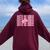 Western Let's Go Girls Bridal Bachelorette Party Cowgirl Women Oversized Hoodie Back Print Maroon