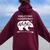 World's Best Grandma Bear For Grandmothers Women Oversized Hoodie Back Print Maroon