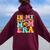 In My Wrestling Mom Era Mom Sport Mother's Day Women Oversized Hoodie Back Print Maroon