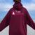 Yoga Queen Yoga For And Girls Women Oversized Hoodie Back Print Maroon