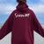 Zodiac Scorpio Af Astrology Oct-Nov Birthday Women Oversized Hoodie Back Print Maroon