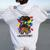African Black Autism Mom Afro Mother Autism Awareness Women Oversized Hoodie Back Print White