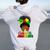 Celebrate Junenth Black Messy Bun 1865 Emancipation Women Oversized Hoodie Back Print White