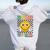 Groovy Last Day Of School Summer Smile Bruh We Out Teachers Women Oversized Hoodie Back Print White