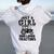 Just A Girl Who Loves Tractors Farmer Women Oversized Hoodie Back Print White