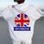 Northumberland English County Name Union Jack Flag Women Oversized Hoodie Back Print White