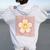 Retro Groovy Happy Face 100 Days Of School Cute 100Th Day Women Oversized Hoodie Back Print White