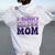 Somebody's Loud Mouth Soccer Mom Bball Mom Quotes Women Oversized Hoodie Back Print White