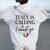 Vintage Retro Italy Is Calling I Must Go Women Oversized Hoodie Back Print White