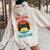 Announce Celebrate Becoming A Sister For The First Time Women Oversized Hoodie Back Print Sand