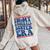 In My Baseball Sister Era Groovy Proud Baseball Sister Cute Women Oversized Hoodie Back Print Sand