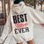 Best Sister Ever Sister Sis Sibling Brother Fun Women Oversized Hoodie Back Print Sand