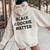 Black Coochie Matter Sarcastic Quote Women Oversized Hoodie Back Print Sand