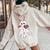 Be My Boo Happy Valentine's Day Couples Boys Girls Women Oversized Hoodie Back Print Sand