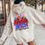 Boom BI-Tch Get Out The Way Firework 4Th Of July Women Oversized Hoodie Back Print Sand