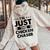 Chicken Chaser Profession I'm Just The Chicken Chaser Women Oversized Hoodie Back Print Sand