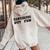 Dangerous But Fun Valentine's Day Women Women Oversized Hoodie Back Print Sand