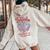 Enjoys Tequila The Breakfasts Of Championss Vintage Women Oversized Hoodie Back Print Sand