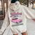 Fabulous Fifties Rock And Roll 50S Vintage Classic 1950S Car Women Oversized Hoodie Back Print Sand
