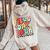 Field Day Bruh Groovy Saying Field Day 2024 Teacher Women Oversized Hoodie Back Print Sand