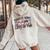Field Day Quote For Girls Todays Vibes Lots Of Fun Gnomies Women Oversized Hoodie Back Print Sand