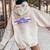 Butterfly Watching Great Again Parody Women Oversized Hoodie Back Print Sand