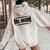 Hilarious Mr Mom Strong Father Pun Women Oversized Hoodie Back Print Sand