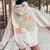 Groovy In My Nina Era Nina Retro Women Oversized Hoodie Back Print Sand