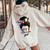 Half Italian And Puerto Rican Rico Italy Flag Girl For Women Women Oversized Hoodie Back Print Sand