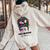 Half Mexican And American Mexico America Usa Flag Girl Women Women Oversized Hoodie Back Print Sand