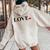 Happy Valentines Day Red Heart Love Cute V-Day Kid Women Oversized Hoodie Back Print Sand