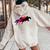 Horse Race Splechase Derby Racing Women Oversized Hoodie Back Print Sand