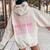 Hot To Go Women Women Oversized Hoodie Back Print Sand