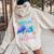 My Little Turtles Call Me Nana Turtles Sea Summer Womens Women Oversized Hoodie Back Print Sand