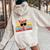 Llama Save Drama For Your Llama Mother Day Women Oversized Hoodie Back Print Sand