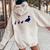 Mama Duck 3 Ducklings Animal Family B Women Oversized Hoodie Back Print Sand