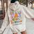 May Is My Birthday Yes The Whole Month Groovy Flowers Women Oversized Hoodie Back Print Sand