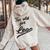 Too Old For Leo Sarcastic Women Oversized Hoodie Back Print Sand