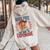 Retro Born Free But Now I'm Expensive Girl 4Th Of July Women Oversized Hoodie Back Print Sand
