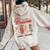 Retro Christmas Labor And Delivery Nurse Mother Baby Nurse Women Oversized Hoodie Back Print Sand