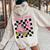 Rolling Into 9 Years Old Roller Skating Girl 9Th Birthday Women Oversized Hoodie Back Print Sand