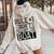 Rule 1 Don't Fall Off The Boat Cruise Ship Vacation Women Oversized Hoodie Back Print Sand