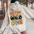 Sister Of The Birthday Wild One Safari Boy Family Matching Women Oversized Hoodie Back Print Sand