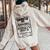 Smooth As Whiskey Sweet As Strawberry Wine Western Country Women Oversized Hoodie Back Print Sand
