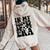 In My Soccer Mom Era Retro Soccer Mama Mother's Day Women Oversized Hoodie Back Print Sand